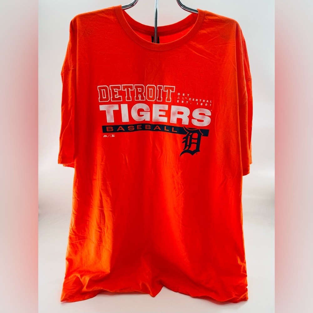 Detroit Tigers T Shirt Majestic Size 3XL Unisex NEW Baseball MLB Sports Michigan